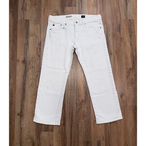 AG Adriano Goldschmied The Tomboy Crop White Jeans‎ Women's 31 USA